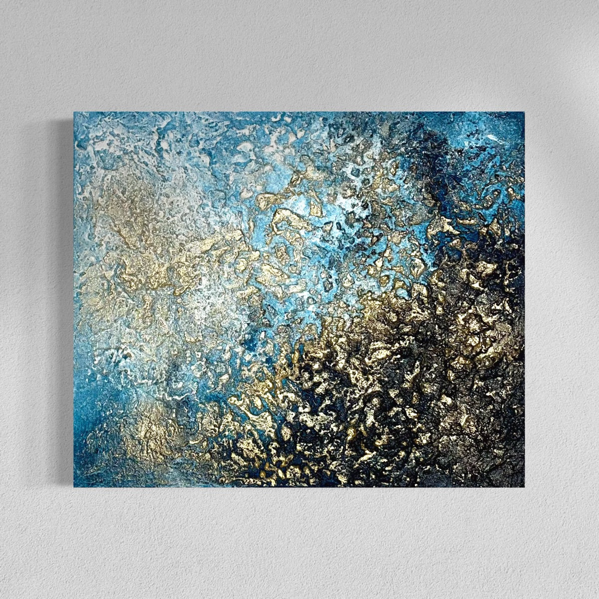Abstraktes Gemälde kaufen - Shifting Horizons 60x50 cm - gemaelde - kaufen - sabine - runge - muenchen
