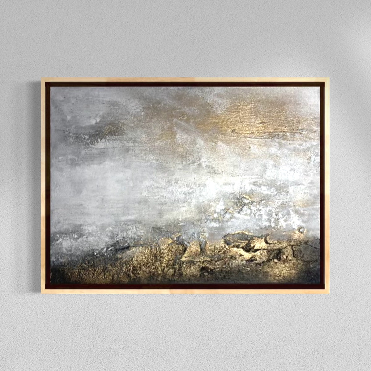 Abstraktes Gemälde kaufen - Shades of Silence 40x30 cm - gemaelde - kaufen - sabine - runge - muenchen