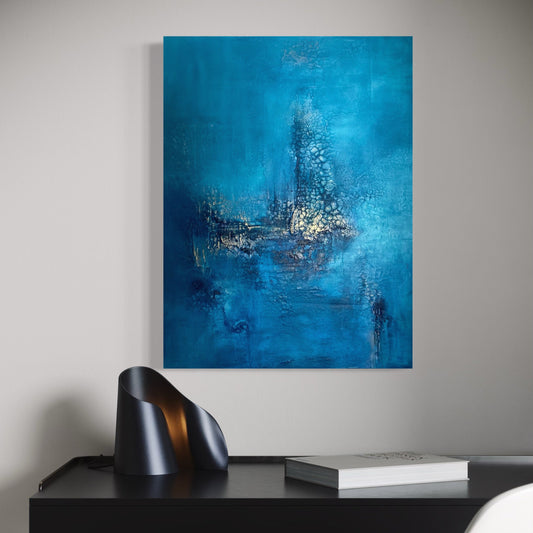 Abstraktes Gemälde kaufen: Fondo del Mar 60x80 cm - gemaelde - kaufen - sabine - runge - muenchen