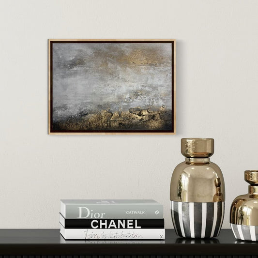Abstraktes Gemälde kaufen - Shades of Silence 40x30 cm - gemaelde - kaufen - sabine - runge - muenchen