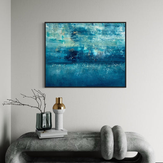 Abstraktes Gemälde kaufen - Whisper of Heaven 100x80 cm - gemaelde - kaufen - sabine - runge - muenchen
