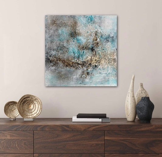 Abstraktes Gemälde kaufen - Serenity 50x50 cm - gemaelde - kaufen - sabine - runge - muenchen