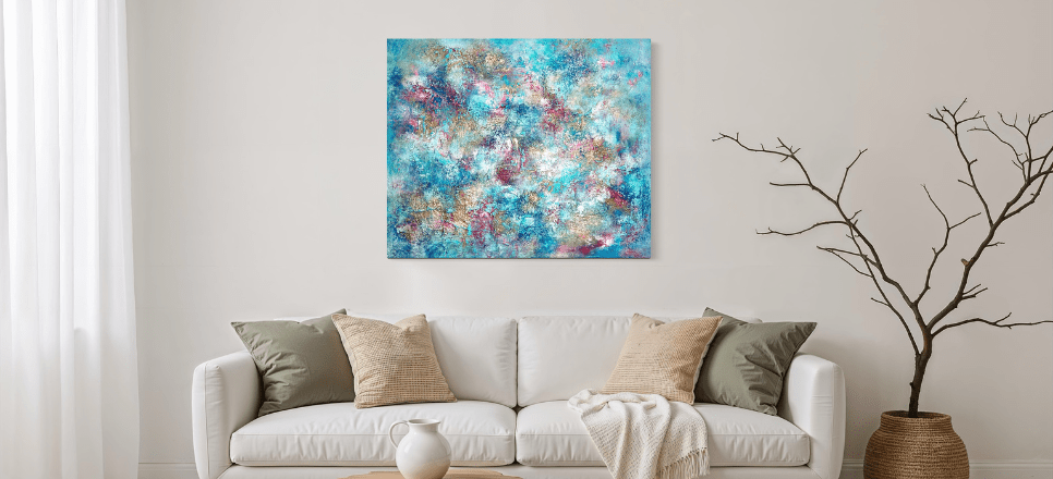 Abstrakte Originalkunst für Berlin Interiors – Urbane Dynamik trifft haptische Eleganz - Sabine Runge Painting