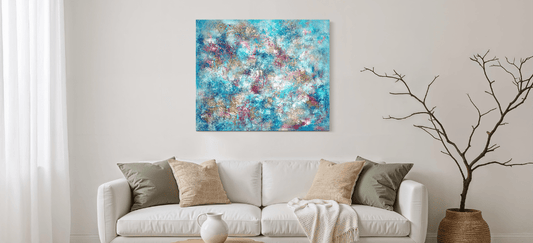 Abstrakte Originalkunst für Berlin Interiors – Urbane Dynamik trifft haptische Eleganz - Sabine Runge Painting