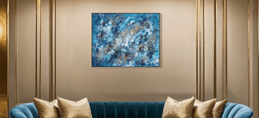 Abstrakte Originalkunst für Paris Interiors – Intellektuelle Tiefe und moderne Eleganz - Sabine Runge Painting