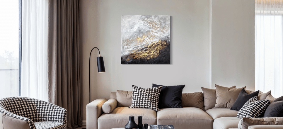 Wie Originalkunst Prestige und Exklusivität in Wohnräumen schafft - Sabine Runge Painting