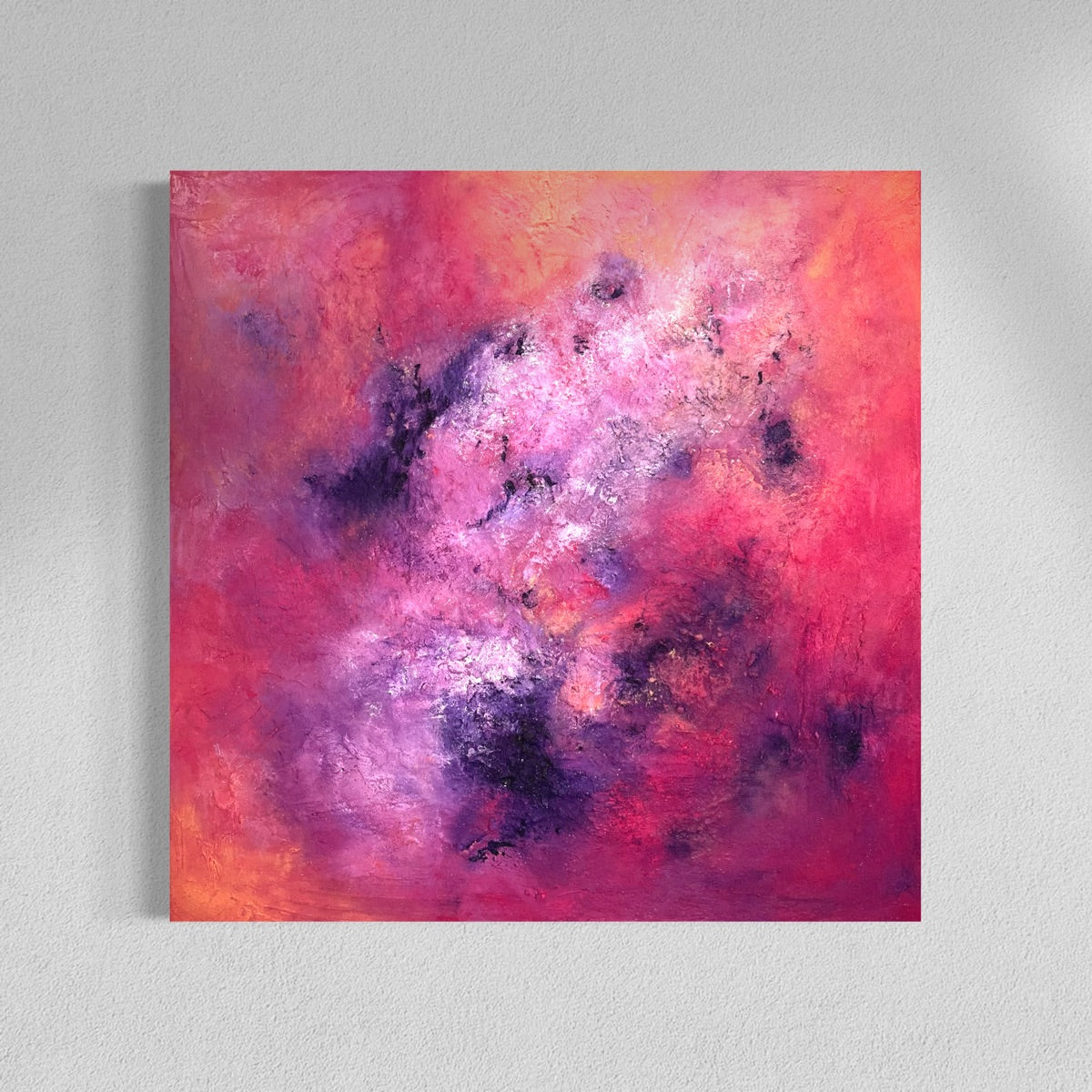 Abstraktes Gemälde kaufen - Silent Intensity 100x100 cm - gemaelde - kaufen - sabine - runge - muenchen