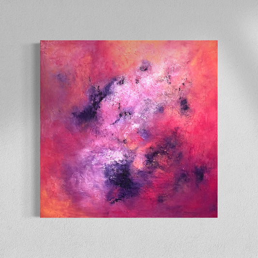 Abstraktes Gemälde kaufen - Silent Intensity 100x100 cm - gemaelde - kaufen - sabine - runge - muenchen
