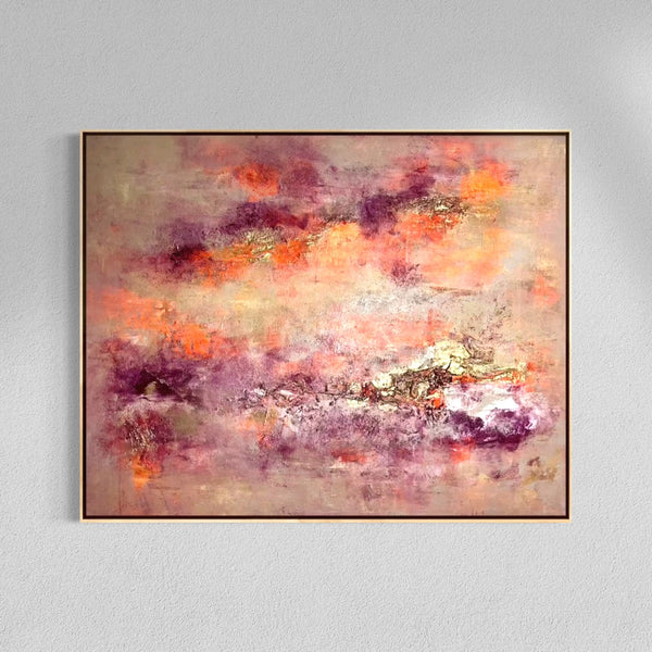 Abstraktes Gemälde kaufen - Flames of Renewal 100x80 cm