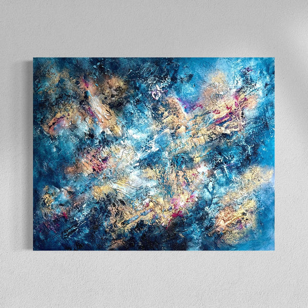 Abstraktes Gemälde kaufen - Dance on the Vulcano 100x80 cm