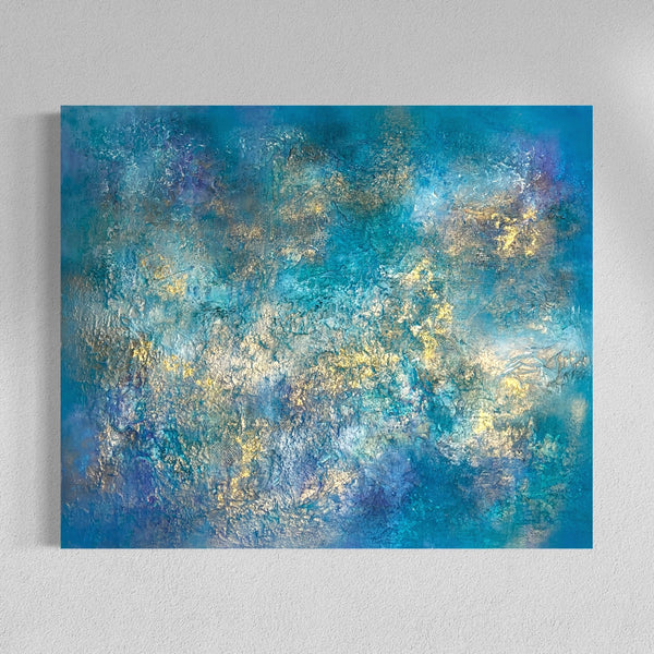Abstraktes Gemälde kaufen - Scent of the Sea 120x100 cm