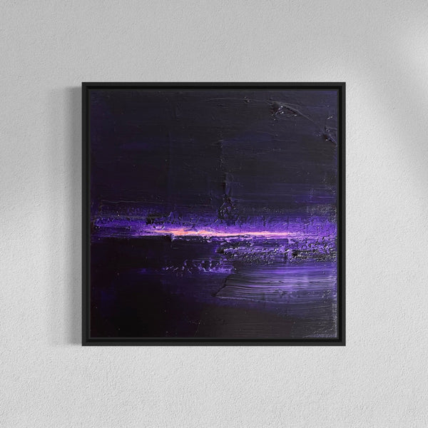 Abstraktes Gemälde kaufen - L’Ultime Lueur du Soir 30×30 cm