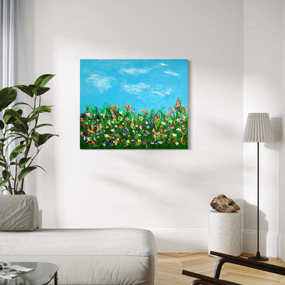 Abstraktes Gemälde kaufen - Wildflower Field 120x100 cm