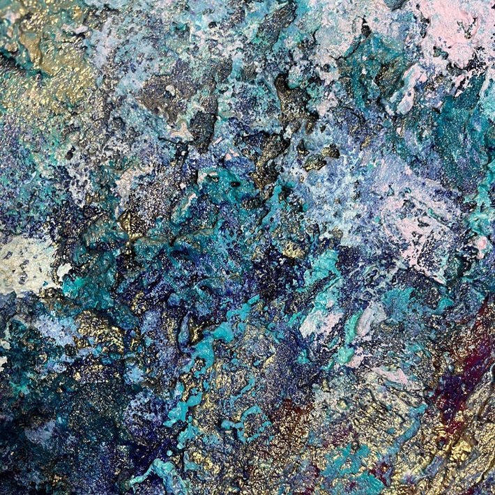 Abstraktes Gemälde kaufen - Alchemy of the Soul 100x80 cm - gemaelde - kaufen - sabine - runge - muenchen
