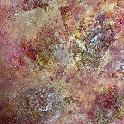 Abstraktes Gemälde kaufen - Aurum Rise 80x80 cm - gemaelde - kaufen - sabine - runge - muenchen