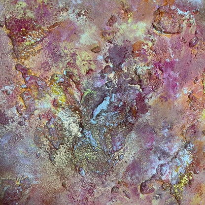 Abstraktes Gemälde kaufen - Aurum Rise 80x80 cm - gemaelde - kaufen - sabine - runge - muenchen