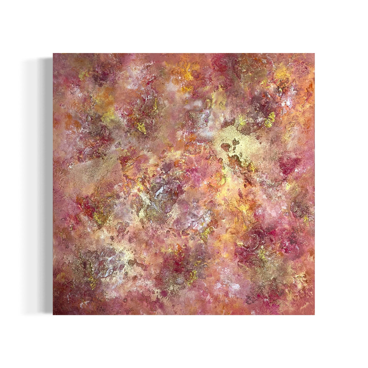 Abstraktes Gemälde kaufen - Aurum Rise 80x80 cm - gemaelde - kaufen - sabine - runge - muenchen