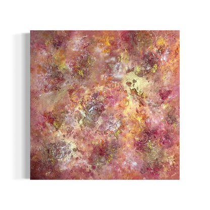Abstraktes Gemälde kaufen - Aurum Rise 80x80 cm - gemaelde - kaufen - sabine - runge - muenchen
