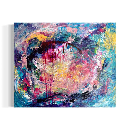 Abstraktes Gemälde kaufen - Burning Boundaries 60x50 cm - gemaelde - kaufen - sabine - runge - muenchen