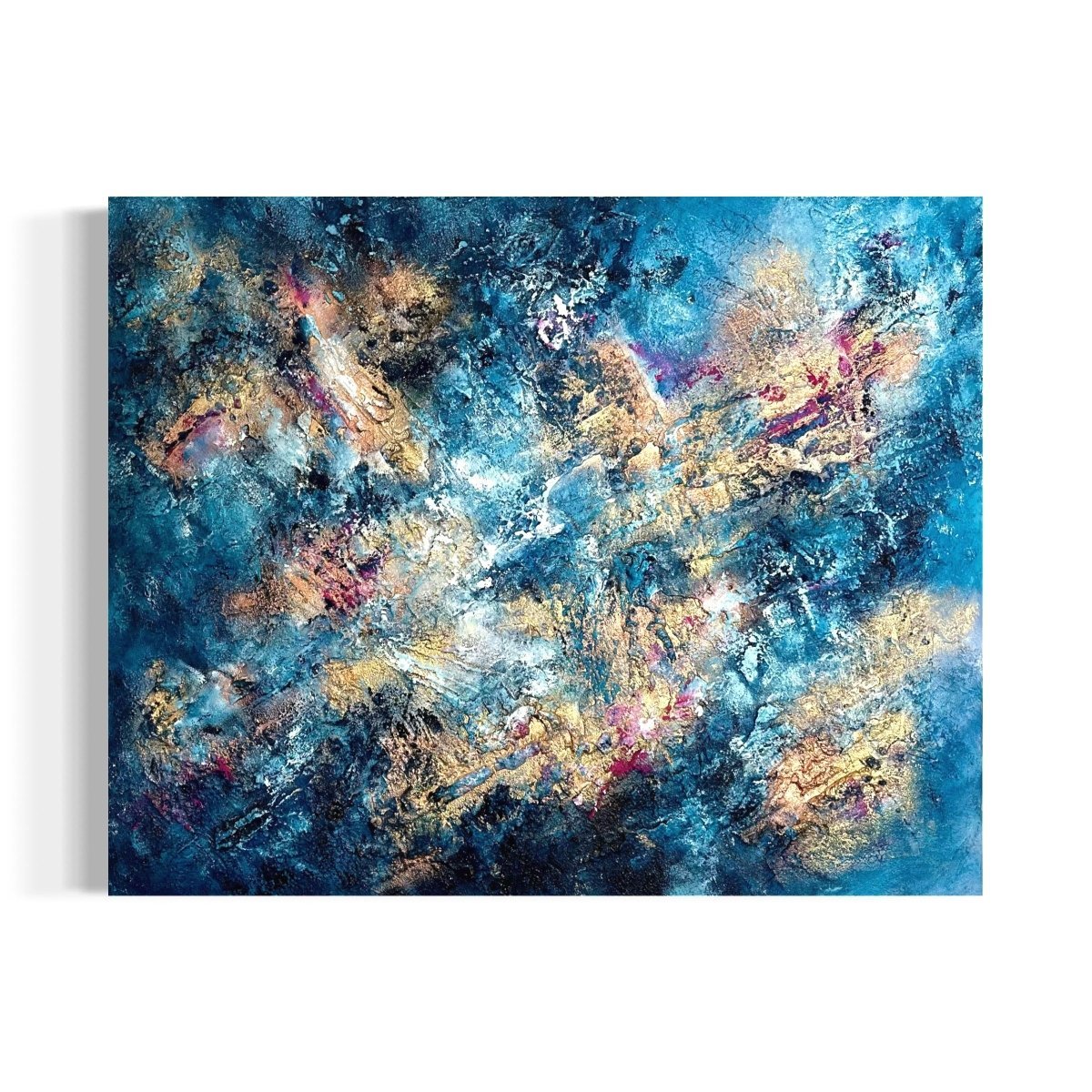 Abstraktes Gemälde kaufen - Dance on the Vulcano 100x80 cm - gemaelde - kaufen - sabine - runge - muenchen