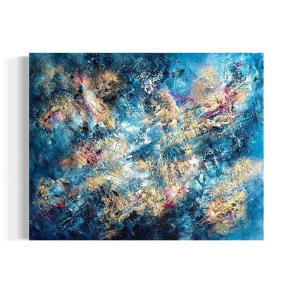 Abstraktes Gemälde kaufen - Dance on the Vulcano 100x80 cm - gemaelde - kaufen - sabine - runge - muenchen