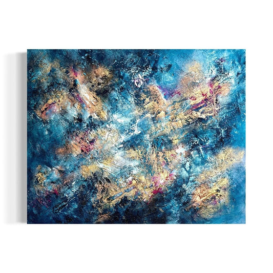 Abstraktes Gemälde kaufen - Dance on the Vulcano 100x80 cm - gemaelde - kaufen - sabine - runge - muenchen