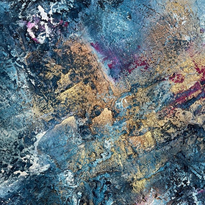 Abstraktes Gemälde kaufen - Dance on the Vulcano 100x80 cm - gemaelde - kaufen - sabine - runge - muenchen