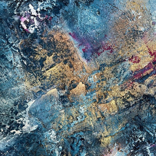Abstraktes Gemälde kaufen - Dance on the Vulcano 100x80 cm - gemaelde - kaufen - sabine - runge - muenchen