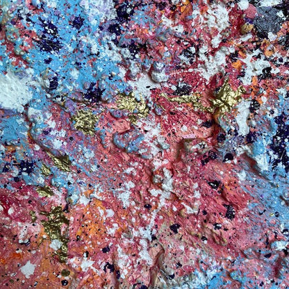 Abstraktes Gemälde kaufen - Dopamine Firework 120x80 cm - gemaelde - kaufen - sabine - runge - muenchen
