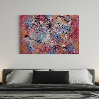 Abstraktes Gemälde kaufen - Dopamine Firework 120x80 cm - gemaelde - kaufen - sabine - runge - muenchen