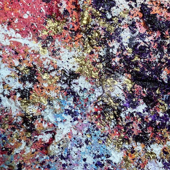 Abstraktes Gemälde kaufen - Dopamine Firework 120x80 cm - gemaelde - kaufen - sabine - runge - muenchen