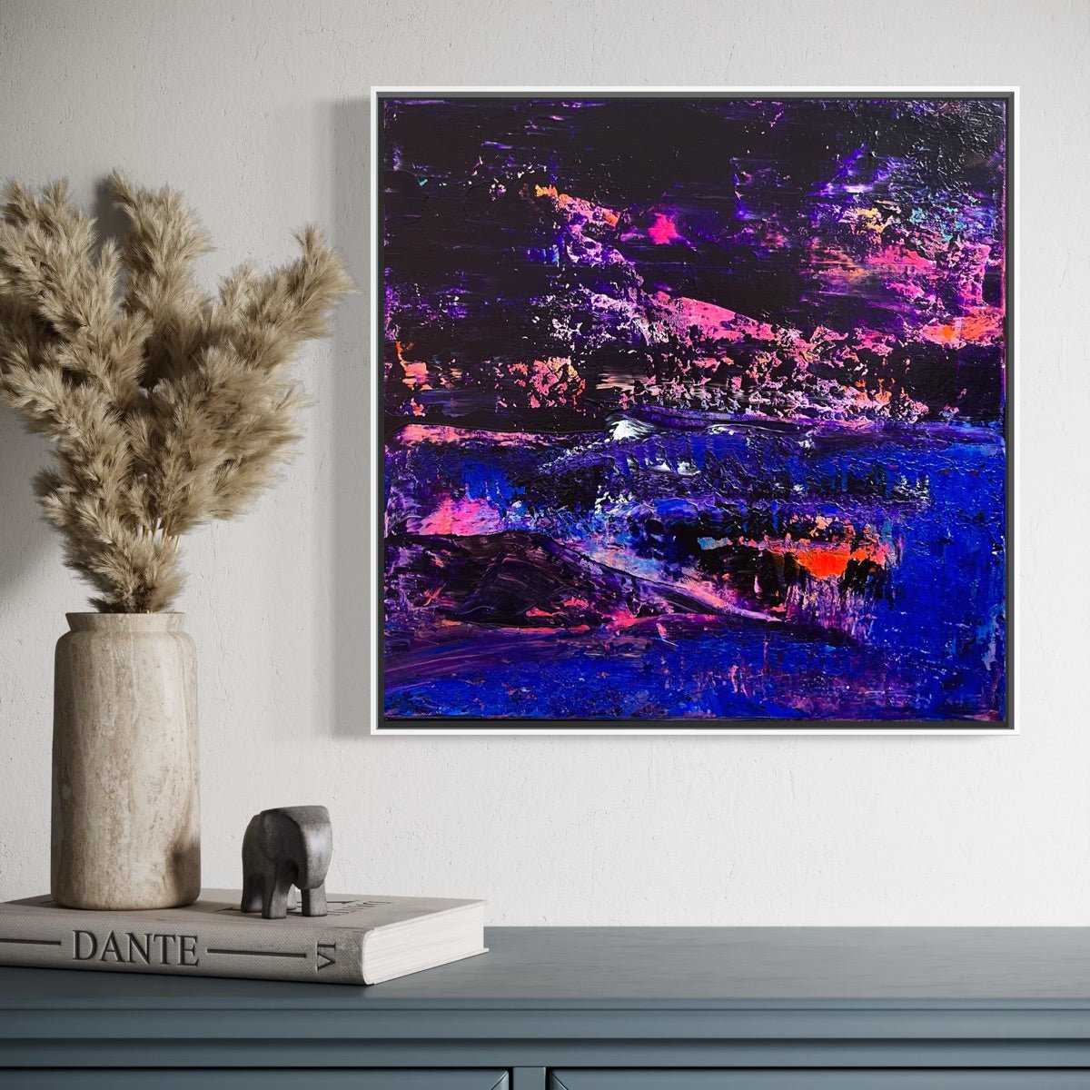 Abstraktes Gemälde kaufen - Dusk til Dawn 40x40 cm - gemaelde - kaufen - sabine - runge - muenchen