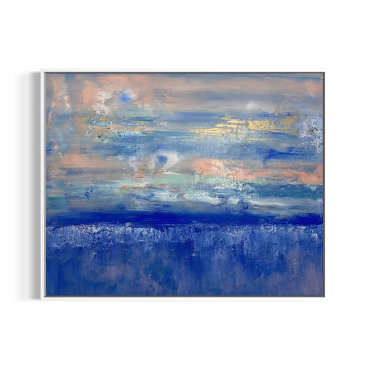 Abstraktes Gemälde kaufen - Elysian Sky 100x80 cm - gemaelde - kaufen - sabine - runge - muenchen