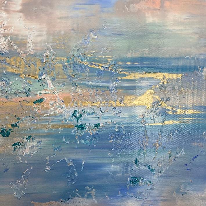 Abstraktes Gemälde kaufen - Elysian Sky 100x80 cm - gemaelde - kaufen - sabine - runge - muenchen