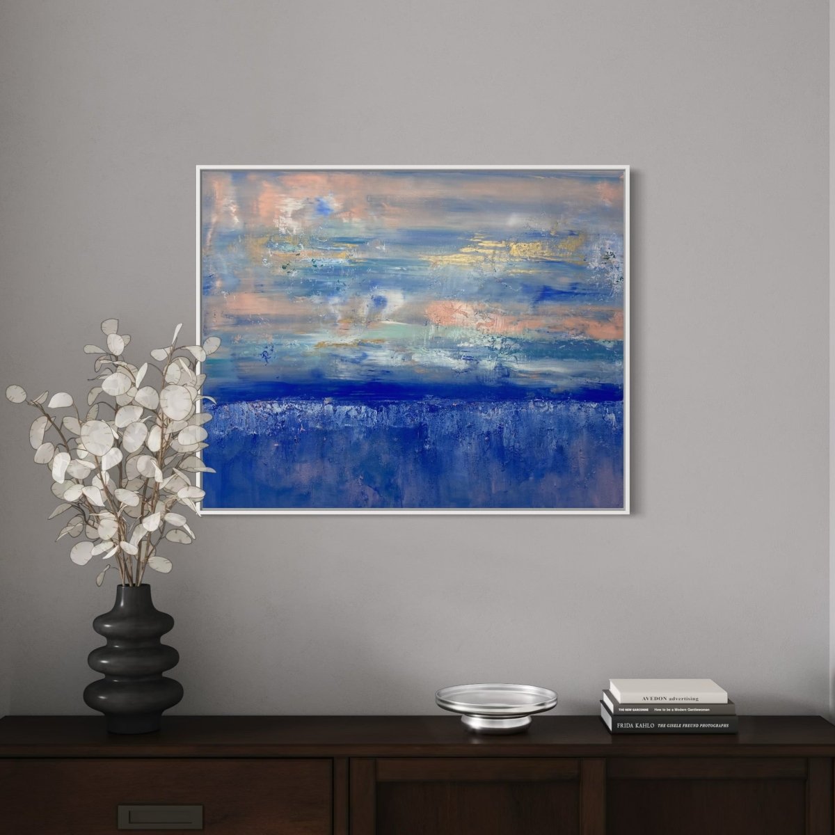 Abstraktes Gemälde kaufen - Elysian Sky 100x80 cm - gemaelde - kaufen - sabine - runge - muenchen