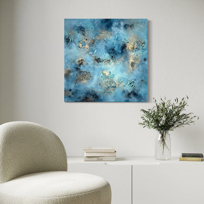 Abstraktes Gemälde kaufen - Ethereal Genesis 80x80 cm - gemaelde - kaufen - sabine - runge - muenchen
