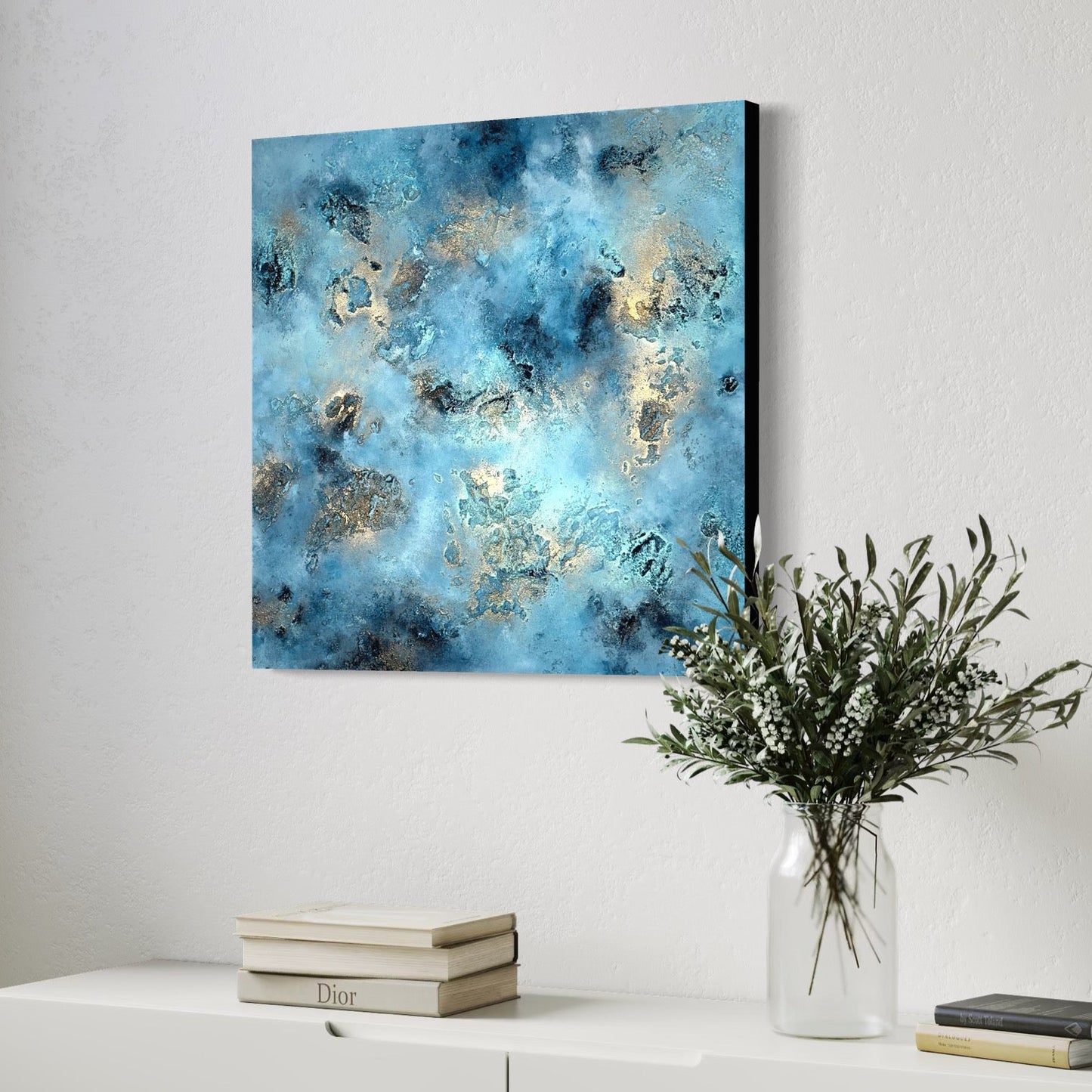 Abstraktes Gemälde kaufen - Ethereal Genesis 80x80 cm - gemaelde - kaufen - sabine - runge - muenchen
