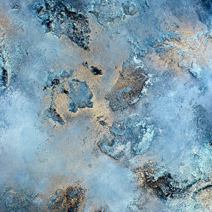 Abstraktes Gemälde kaufen - Ethereal Genesis 80x80 cm - gemaelde - kaufen - sabine - runge - muenchen