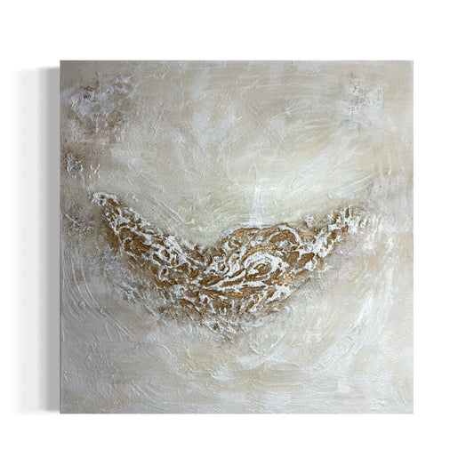 Abstraktes Gemälde kaufen - Eye of Desert 100x100 cm - gemaelde - kaufen - sabine - runge - muenchen