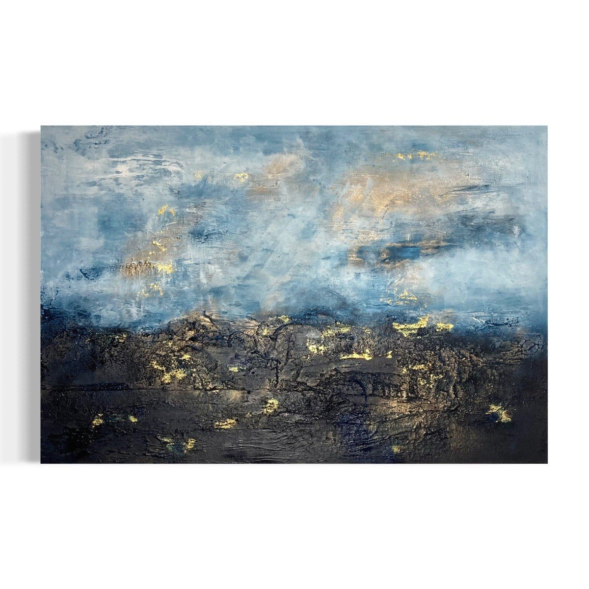 Abstraktes Gemälde kaufen - Falling Stars 120x80 cm - gemaelde - kaufen - sabine - runge - muenchen