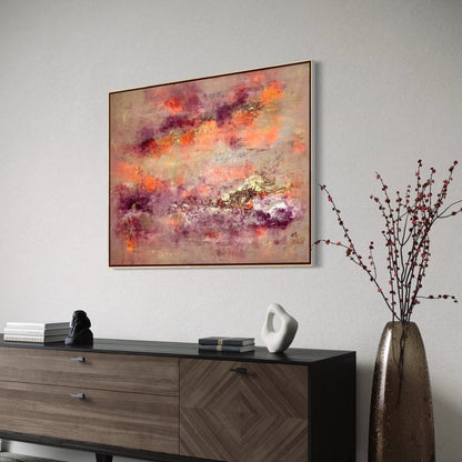 Abstraktes Gemälde kaufen - Flames of Renewal 100x80 cm - gemaelde - kaufen - sabine - runge - muenchen