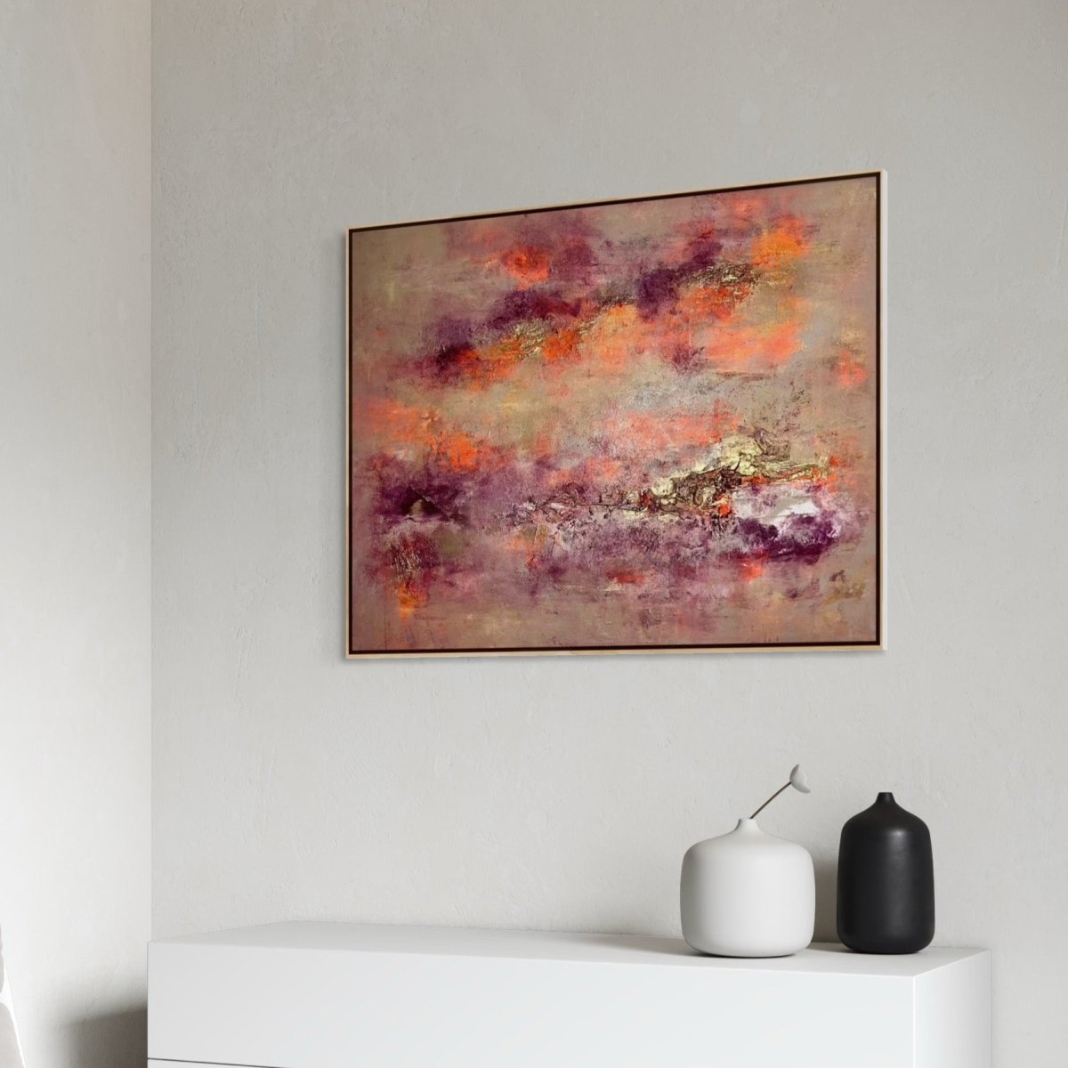 Abstraktes Gemälde kaufen - Flames of Renewal 100x80 cm - gemaelde - kaufen - sabine - runge - muenchen
