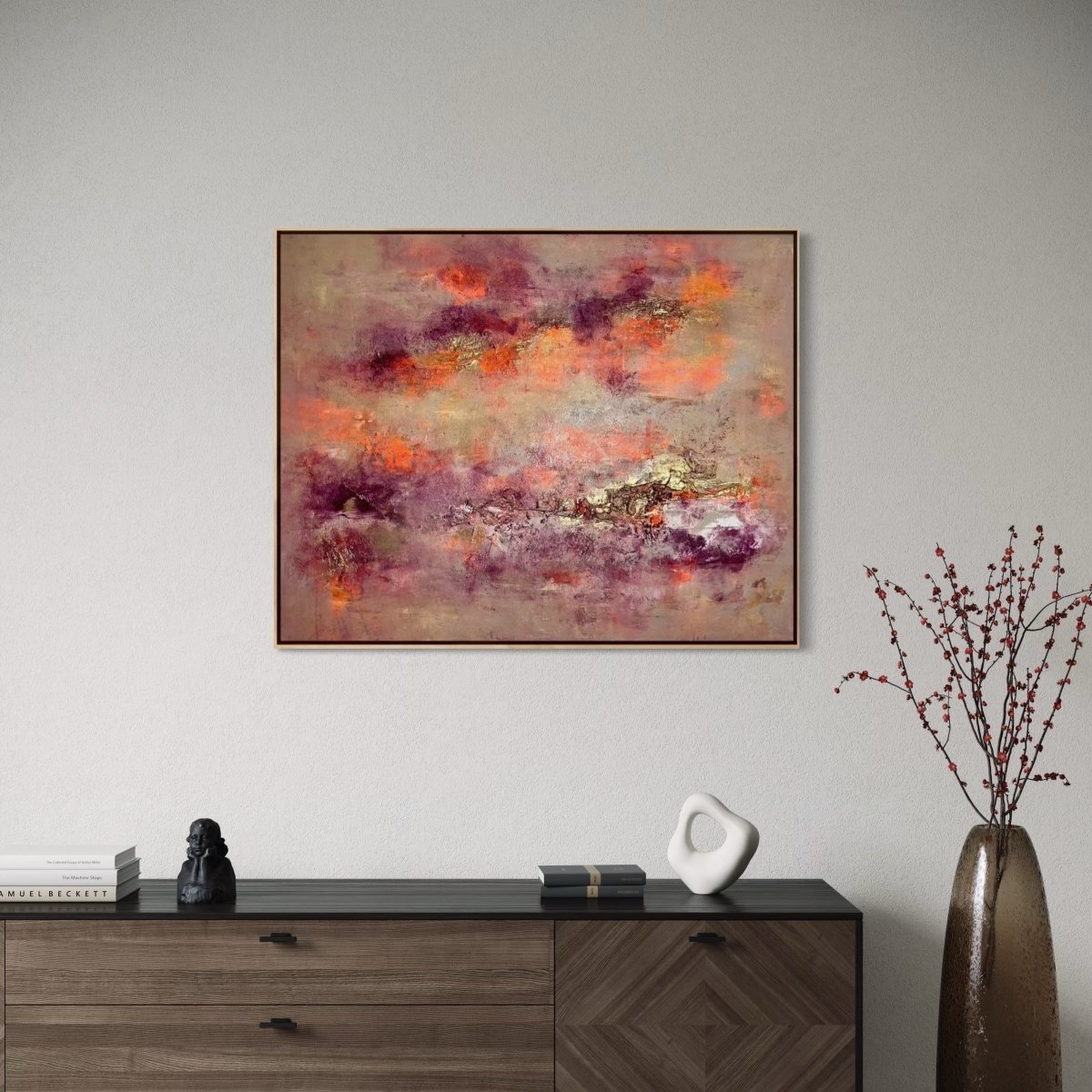 Abstraktes Gemälde kaufen - Flames of Renewal 100x80 cm - gemaelde - kaufen - sabine - runge - muenchen