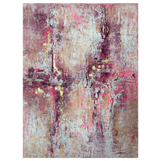 Abstraktes Gemälde kaufen - Flamingo Love 60x80 cm - gemaelde - kaufen - sabine - runge - muenchen