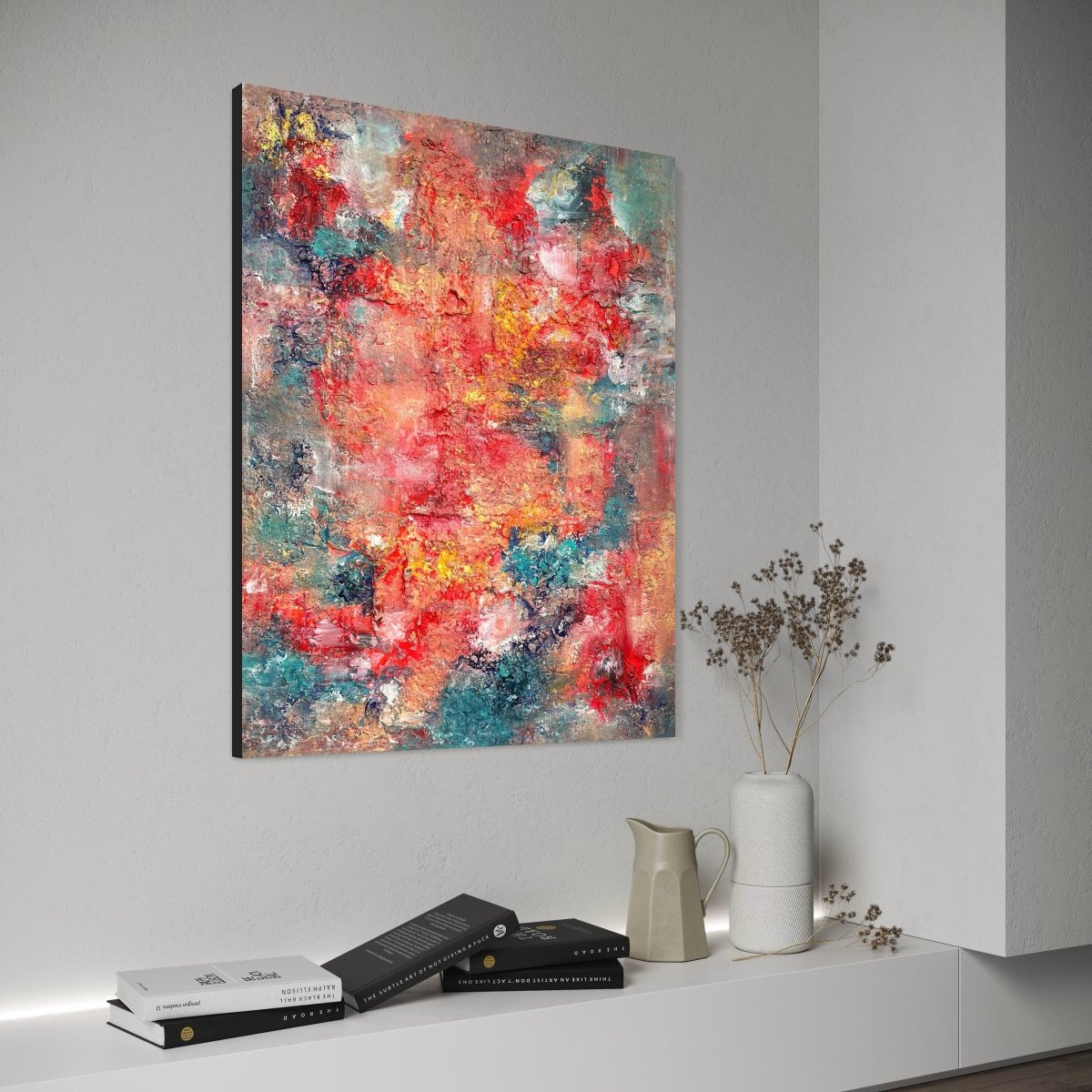 Abstraktes Gemälde kaufen - Forged in Chaos 100x80 cm - gemaelde - kaufen - sabine - runge - muenchen