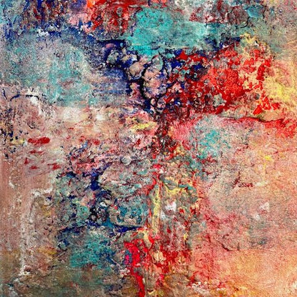 Abstraktes Gemälde kaufen - Forged in Chaos 100x80 cm - gemaelde - kaufen - sabine - runge - muenchen