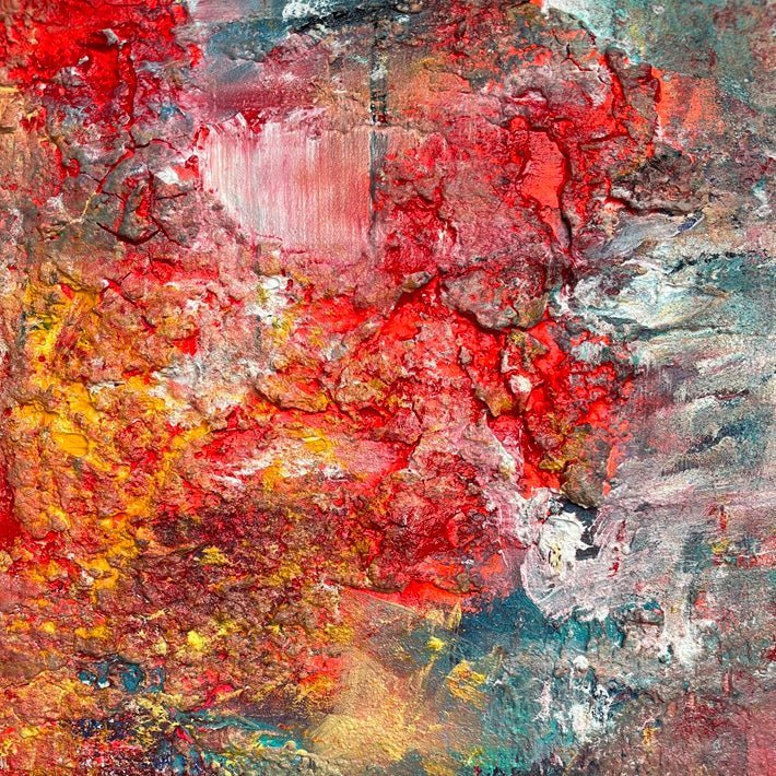 Abstraktes Gemälde kaufen - Forged in Chaos 100x80 cm - gemaelde - kaufen - sabine - runge - muenchen