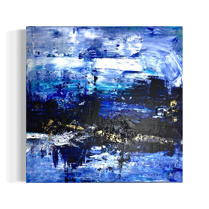 Abstraktes Gemälde kaufen - Heart in Alaska 60x60 cm - gemaelde - kaufen - sabine - runge - muenchen