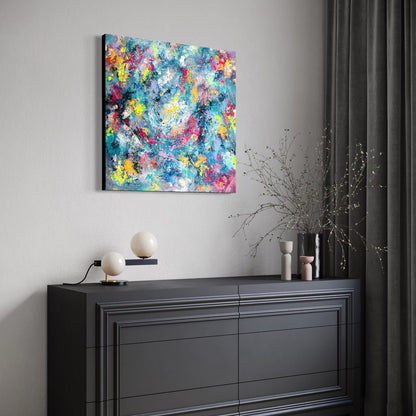 Abstraktes Gemälde kaufen - Infinite Pulse 80x80 cm - gemaelde - kaufen - sabine - runge - muenchen