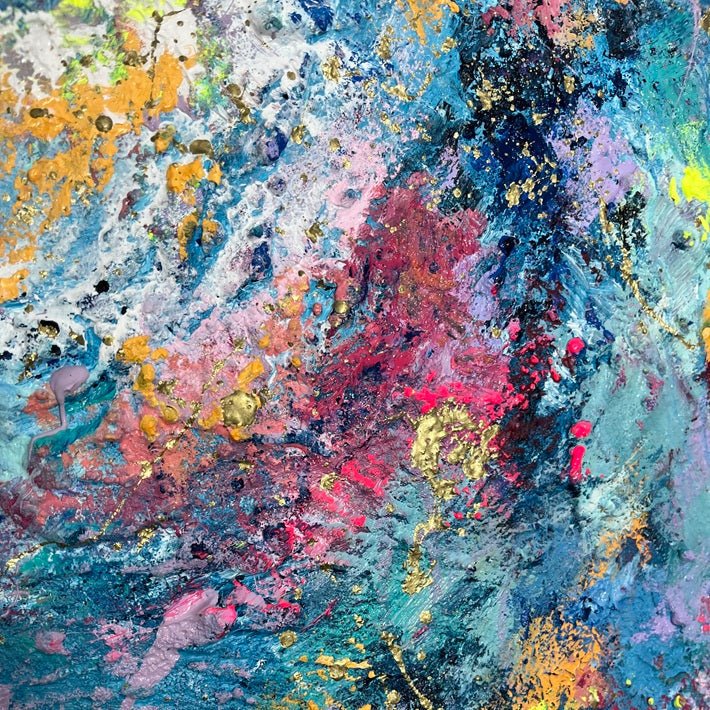 Abstraktes Gemälde kaufen - Infinite Pulse 80x80 cm - gemaelde - kaufen - sabine - runge - muenchen